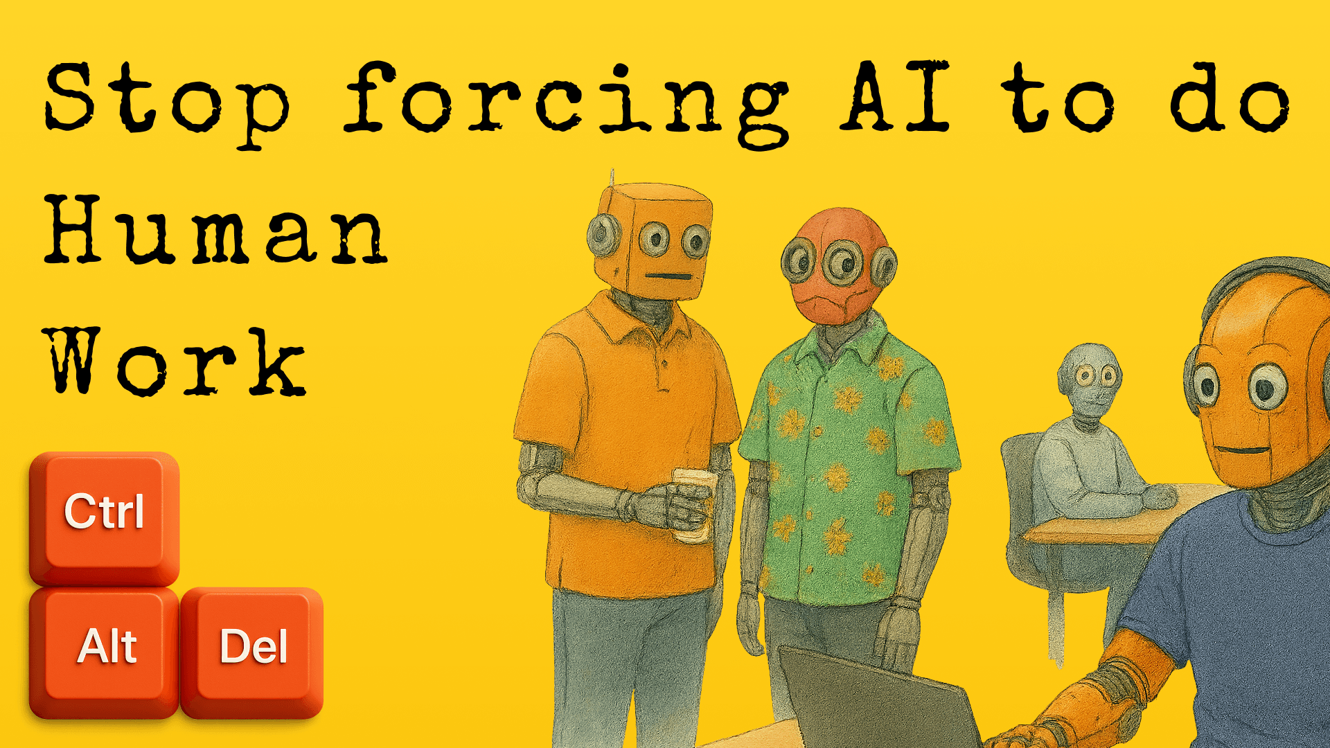 Stop forcing AI to do Human Work